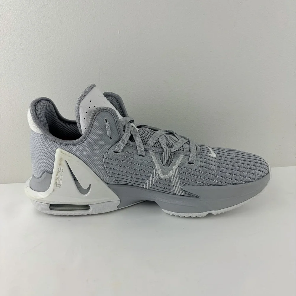 Nike LeBron Witness 6 TB Wolf Grey White Basketball Shoes Men's Size 12